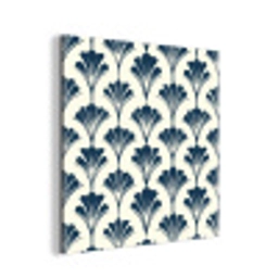 Klassiek - Motief - Blauw aluminium wit klein 46 -3d