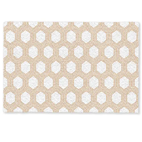 Wit - Patroon - Symmetrisch - Modern Deurmat klein 898 -zkaufland3d