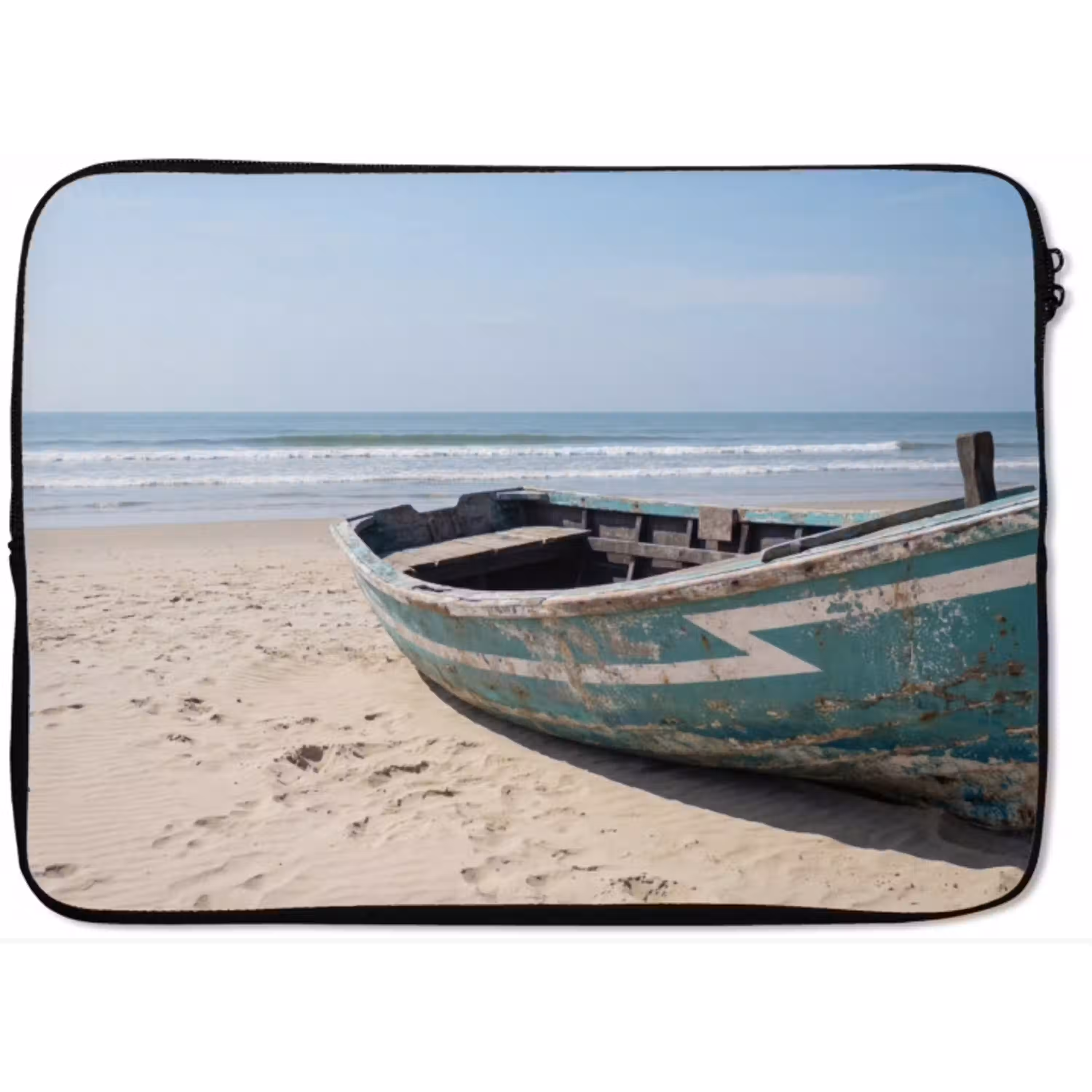 Boot - Zandstrand - Zee laptophoes neopreen klein -zkaufland3dotto