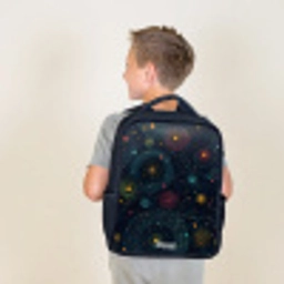 Sterren - Planeten - Kleurrijk Rugzak - Zwart middel -sfeer2