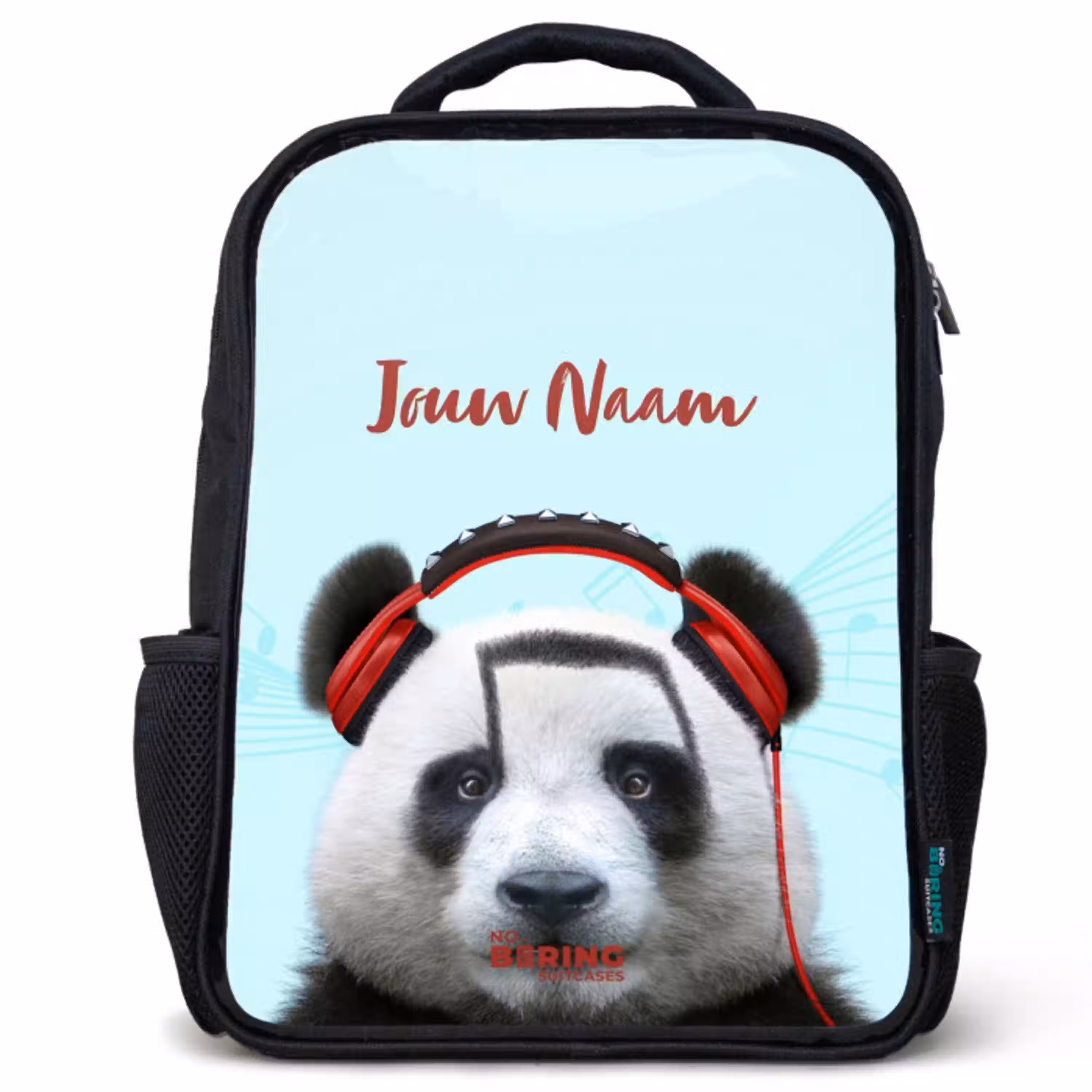 Kees de Panda Rugzak - Zwart middel -3d