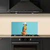 Papegaai - Koksmuts - Grappig - Vogel keuken achterwand spatscherm klein -sfeer1