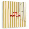 Strepen - Abstract - Yes you can - Rood plexiglas 5mm klein -zzzproduct_nieuw