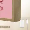Love - Roze - Spiegeling Light Box met batterij (Wandlamp) middel -USP_websiteoplaadbaarNL