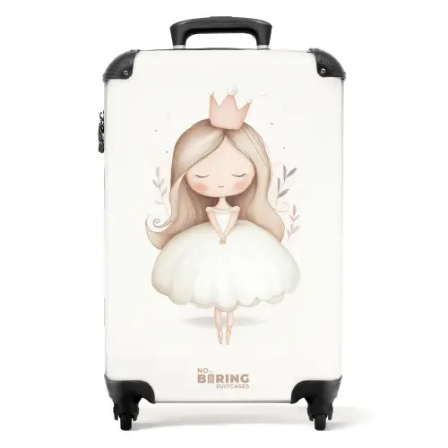 Sierlijke prinses in het wit NBS - Handbagage koffer - Volwassenen Unisex middel -productfoto_recht