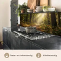 Zonlicht - Bospad - Bomen keuken achterwand 2 middel -usp_NL