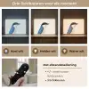 Illustratie - Blauw - Vogel Light Box met batterij (Wandlamp) middel -USP_lichtkleurNL