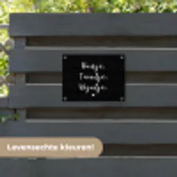 Huisje, tuintje, wijntje - Quotes - Tekst - Wijn - Thuis tuinposter los doek klein -sfeer3