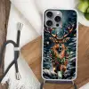 Kerst - Magie - Bos - Kleurrijk Hoesje iPhone 16 Pro Max met koord klein -sfeer4