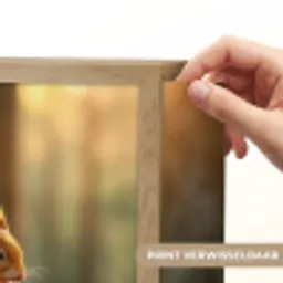 Eekhoorn - Nootje - Gras Light Box met batterij (Wandlamp) middel -USP_websiteprintNL