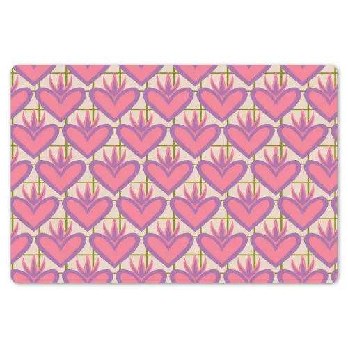 Patroon - Roze - Hartjes Placemat vinyl groot 368 -zzsfeer1_Kitchenyeah-website