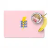 Blah - Bliksem - Roze Placemat vinyl groot -zzzproduct_Kitchenyeah-website