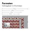 Rood - Druppelpatroon - Grafisch Muismat XXL klein 681 -sfeer5