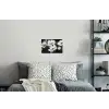 Bloemen - Wit - Abstract Muursticker klein -slaapkamer
