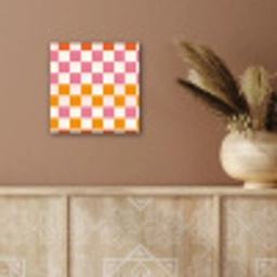 Vierkant - Patroon - Oranje aluminium wit klein 46 -sfeer4