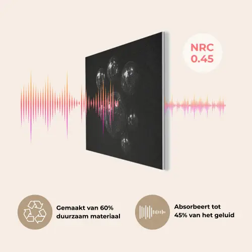 Discoballen - Minimalistisch - Zwart PET vilt klein -USP_NL