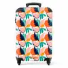 Divers gekleurde abstracte bladeren NBS - Handbagage koffer - Volwassenen Unisex middel -productfoto_recht