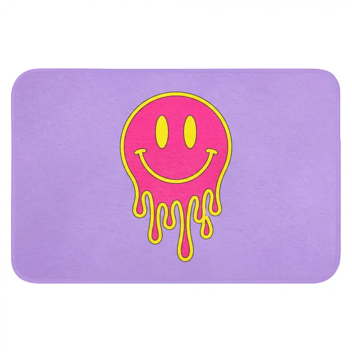 Smiley - Drip - Neon WCmat klein -3d