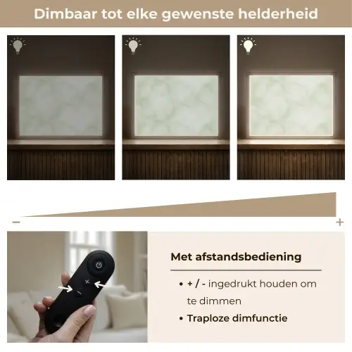 Groen - Marmer - Aders Light Box met batterij (Wandlamp) middel 907 -USP_dimbaarNL