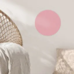 Roze - Kleuren - Interieur - Effen - Kleur Wandcirkel behangsticker klein 186 -sfeer4
