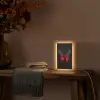 Vlinder - Rood - Contrast Light Box met kabel (Tafellamp) klein -sfeer4