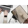 Berglandschap - Mist  - Penseelstreken laptophoes neopreen klein -bureau