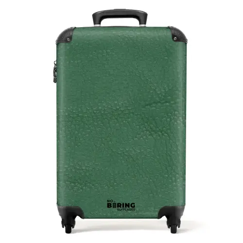 Lederen look kleur groen NBS - Handbagage koffer - Volwassenen Unisex middel -productfoto_recht