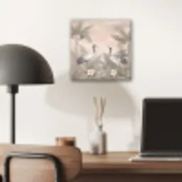 Kraanvogels - Natuur - Roze aluminium wit klein -sfeer5