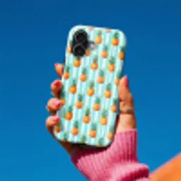 Ananas - Strepen - Groen Toughcase MagSafe Apple iPhone 17 klein 1017 -Sfeer1V