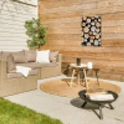 Hout - Boomstammen - Textuur Tuinposter op houten frame 2 cm dik klein -sfeer2