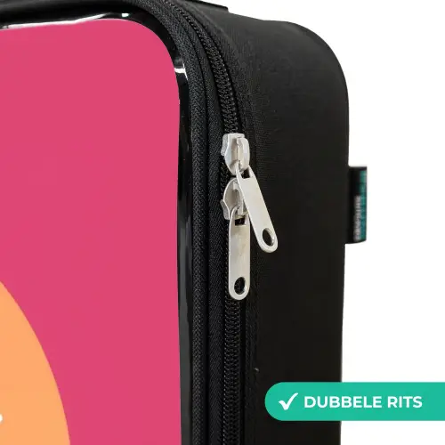 Roze ranger Kinderkoffer - Zwart klein -rits_NL