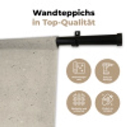 Lichtbeige - Terrazzo - Grijs Wandkleed katoen klein 269 -tsfeer2_DE