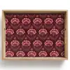 Bloemen - Waaier - Paars Dienblad Rechthoek middel 911 -z3d_shopping