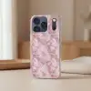 Roze - Kwartsmarmer - Aders Telefoonhoesje iPhone 17 Pro klein 878 -sfeer2