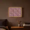 Bladeren - Patroon - Paars Light Box met batterij (Wandlamp) middel 907 -sfeer4