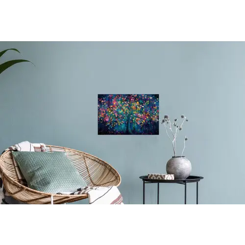 Kleurrijk - Boom - Magisch - Abstract Muursticker klein -plant