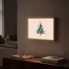 Christmas Season - Kerst - Kerstboom - Roze Light Box met batterij (Wandlamp) middel -sfeer1