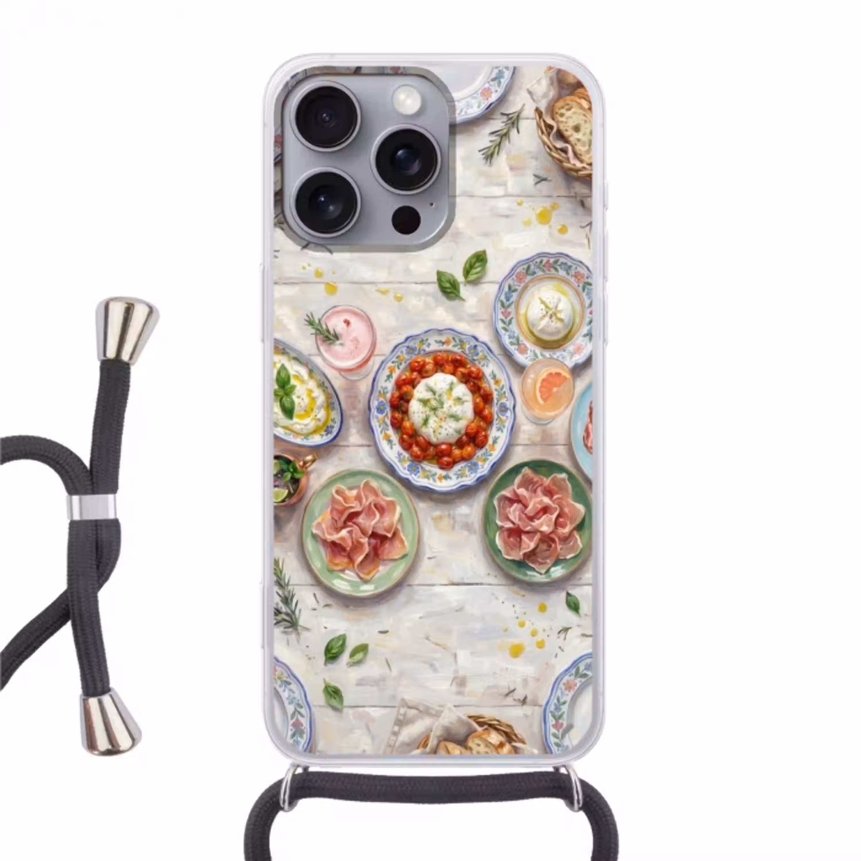 Eten - Tafel - Divers - Modern Hoesje iPhone 16 Pro Max met koord klein -3d