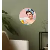 Badkamer - Eend - Blauw Wandcirkel behangsticker klein -sfeer2