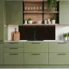 Zwart - Goud - Bloemenkern keuken achterwand 2 middel 871 -sfeer3