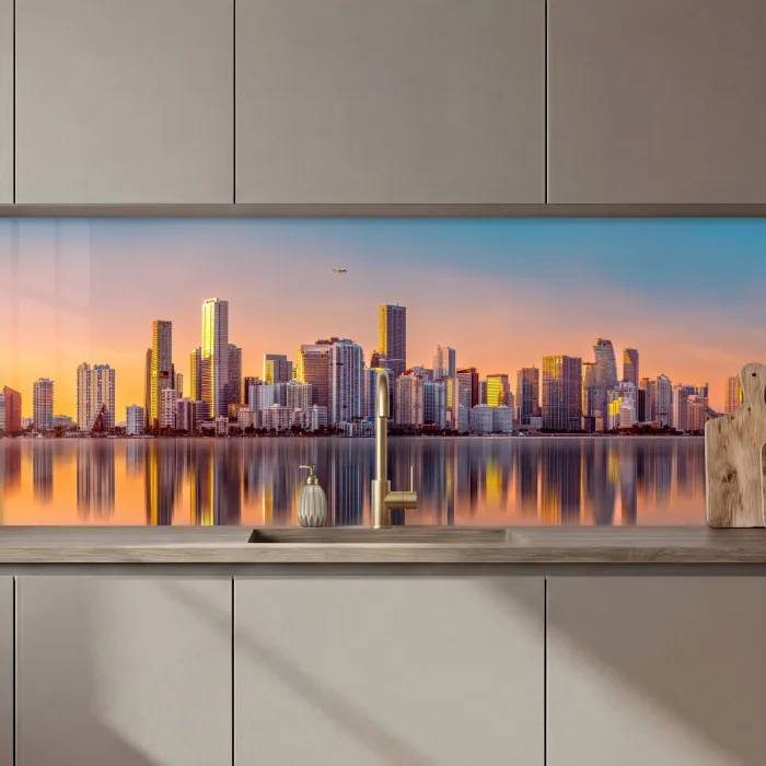 Skyline - Gebouwen - Steden keuken achterwand 2 middel zz_3dshopping