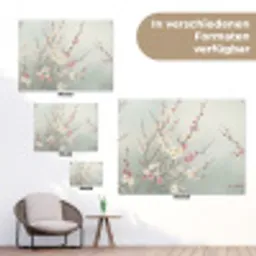 Kersen - Bloesem - Groen tuinposter los doek klein -Xsfeer9_DE