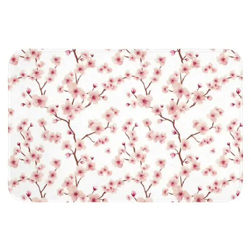 Kersenbloesem - Takken - Roze Badmat klein 997 -3d