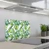 Bohemian - Bladeren - Bloemen - Tropisch keuken achterwand spatscherm klein -3d_schuin