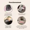 Tekst - Hartje - Moeder - Roze Inductie beschermer vinyl 3mm middel -usfeer9_FR