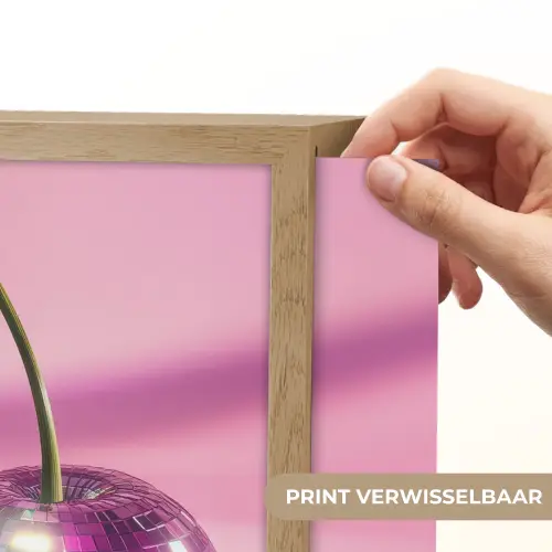 Glitter - Discobol - Roze - Kersen Light Box met batterij (Wandlamp) middel -USP_websiteprintNL