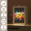 Spaghetti - Graffiti - Verf - Kleurrijk - Eten - Modern Light Box met kabel (Tafellamp) klein -USP_NL