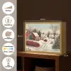 Kerstsfeer - Landelijk - Rood Light Box met batterij (Wandlamp) middel -USP_websiteoverzichtNL