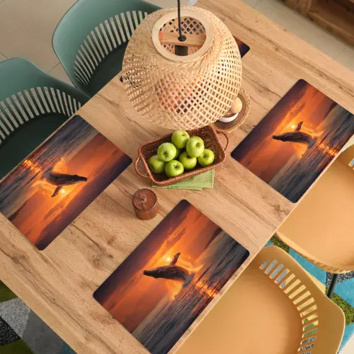 Walvis - Zon - Zee Placemat vinyl groot -zzsfeer5_Kitchenyeah-website