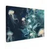 Kwallen - Zee - Wit - Golven canvas 2cm klein -z3d
